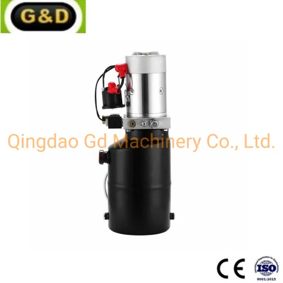 Gd 12V DC Double Acting Double Solenoid Hydraulic Power Pack 11L Tank 