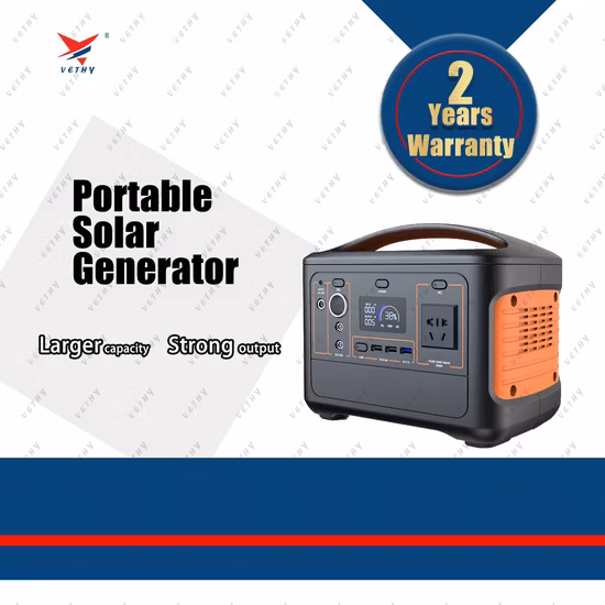 Solar Portable Station Power Bank 1000W/50Hz Lithium Battery CPAP Camping Power Station